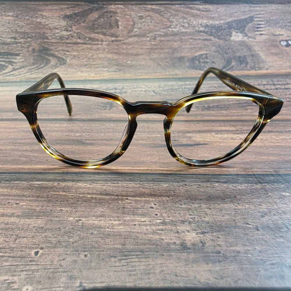 Warby Parker Percey‎ M 256 Whiskey Tortoise Round Eyeglasses 48-20-140 Unisex